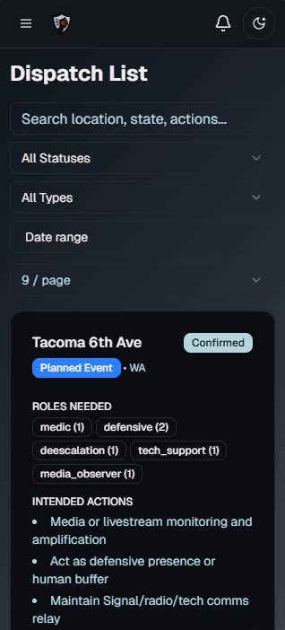dispatches screenshot